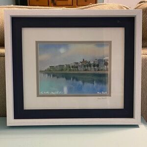 *sold* Framed and signed 8x10” Charleston SC The Battery pastel print